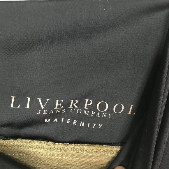 Liverpool Maternity Olive Denim Ankle Cargo Pants - Picture 4 of 9